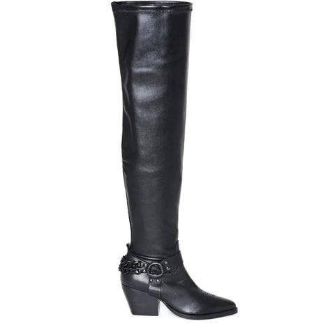 Women Long Leather Boots