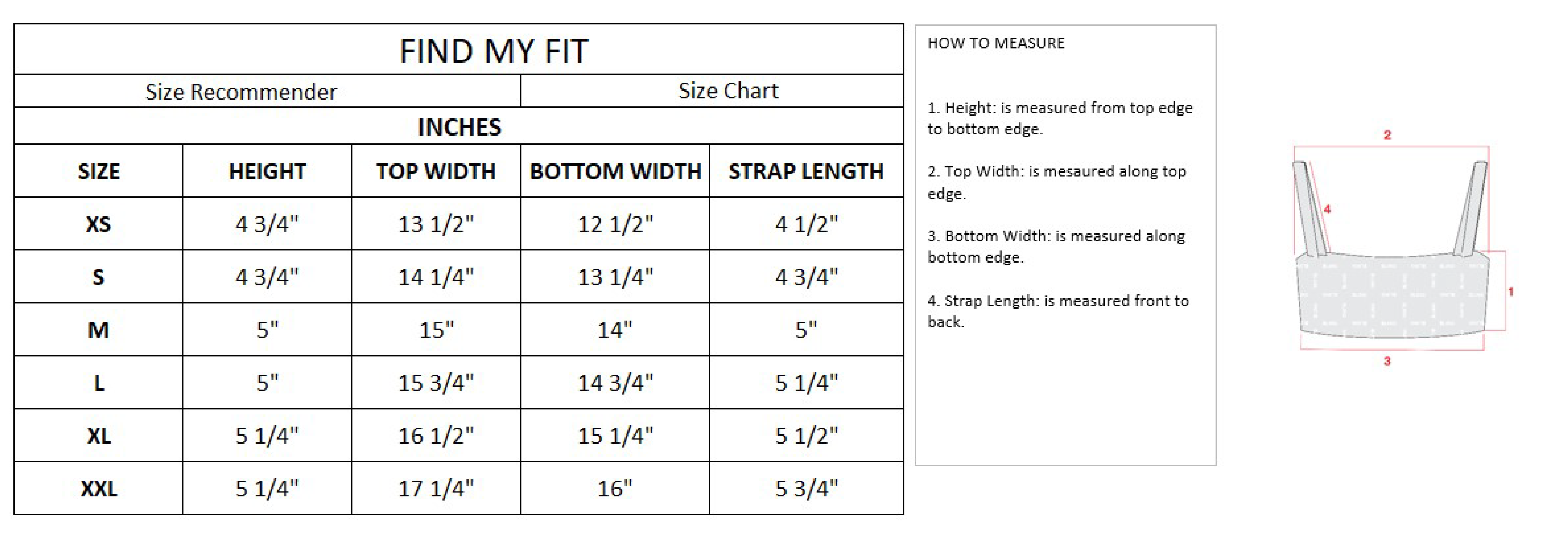 Skin Bralette Size Chart – Because Life Is Not Guaranteed