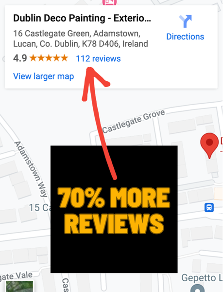 Google maps reviews