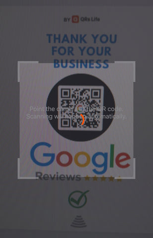 Google Review QR code card