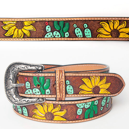 Sunflower & Deer Western Belts