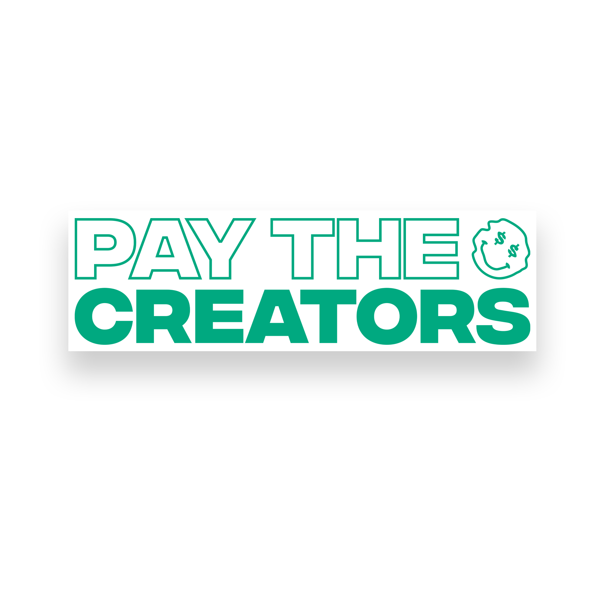 Pay the Creators Sticker - BeatStars Merchandise product image