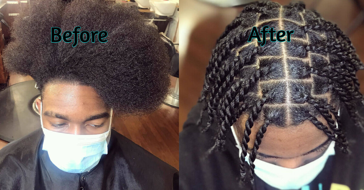 Two Strand Twist Dreads Before After