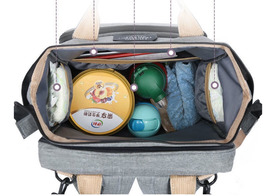 2-in-1 backpack/multifunctional large-capacity bag/foldable crib backpack/USB charging port