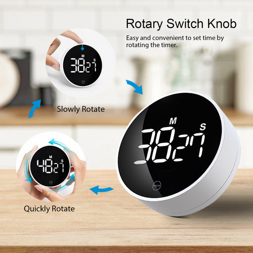 ATuMan Indoor Thermometer Hygrometer with Large Digital Date Clock