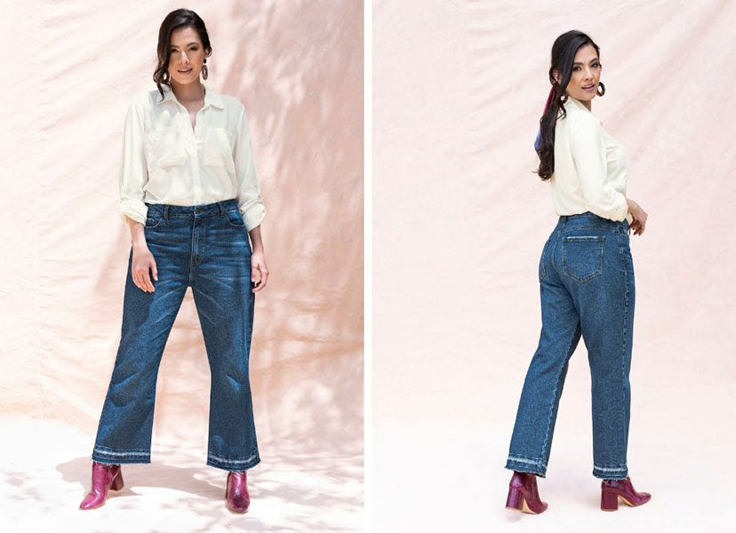 Front and back pair of jeans