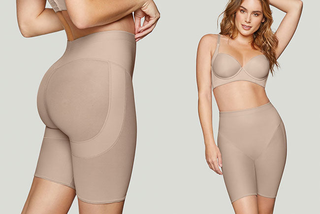 Shop Rectangulau Ultra Slim Tummy Control Hip Lift Panties with