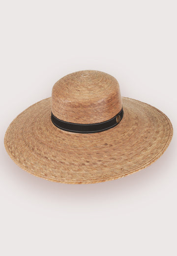 Men's & Unisex Gardener Lattice Hat, Handwoven Palm Hat