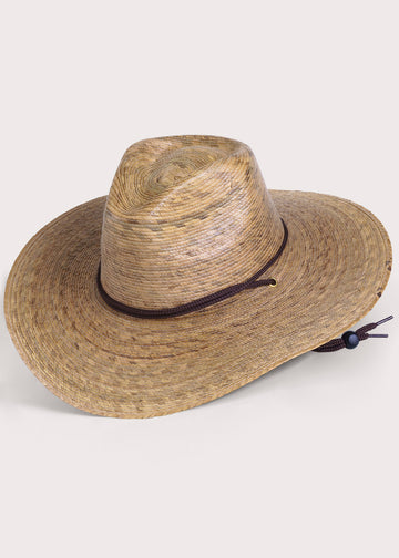 Men's & Unisex Angler Hat, Handwoven Palm Hat