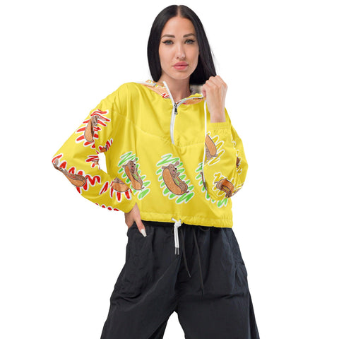 Shop Hot Dog Lover Dog Mom Cropped Windbreaker Raincoat by Boogs & Boop.