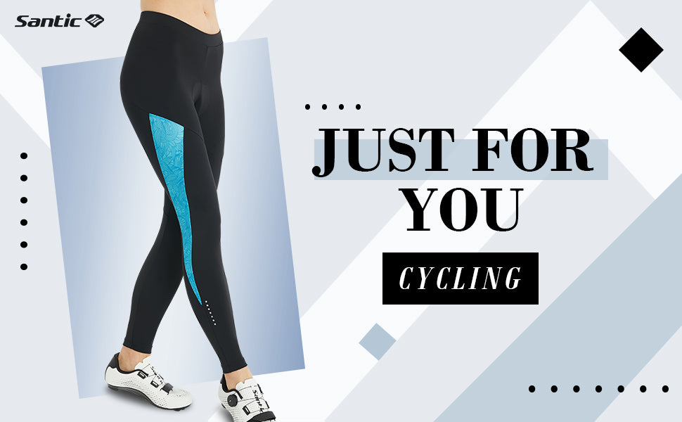 Santic Gina Blue & Pink Women Padded Cycling Pants – Santicshop