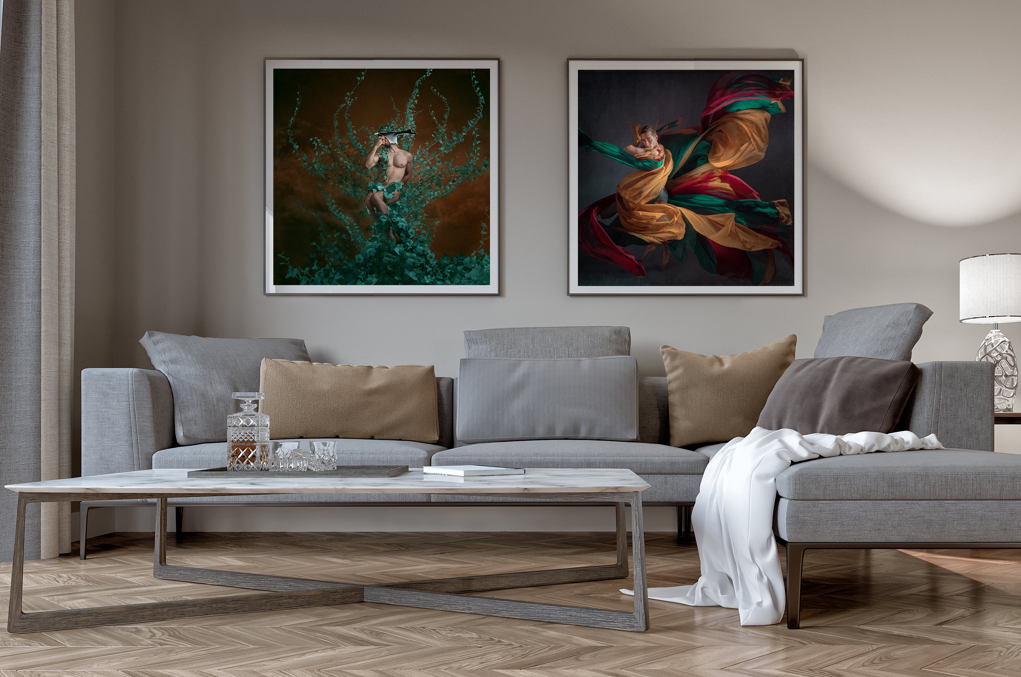 Suggested pairing of two fine art prints