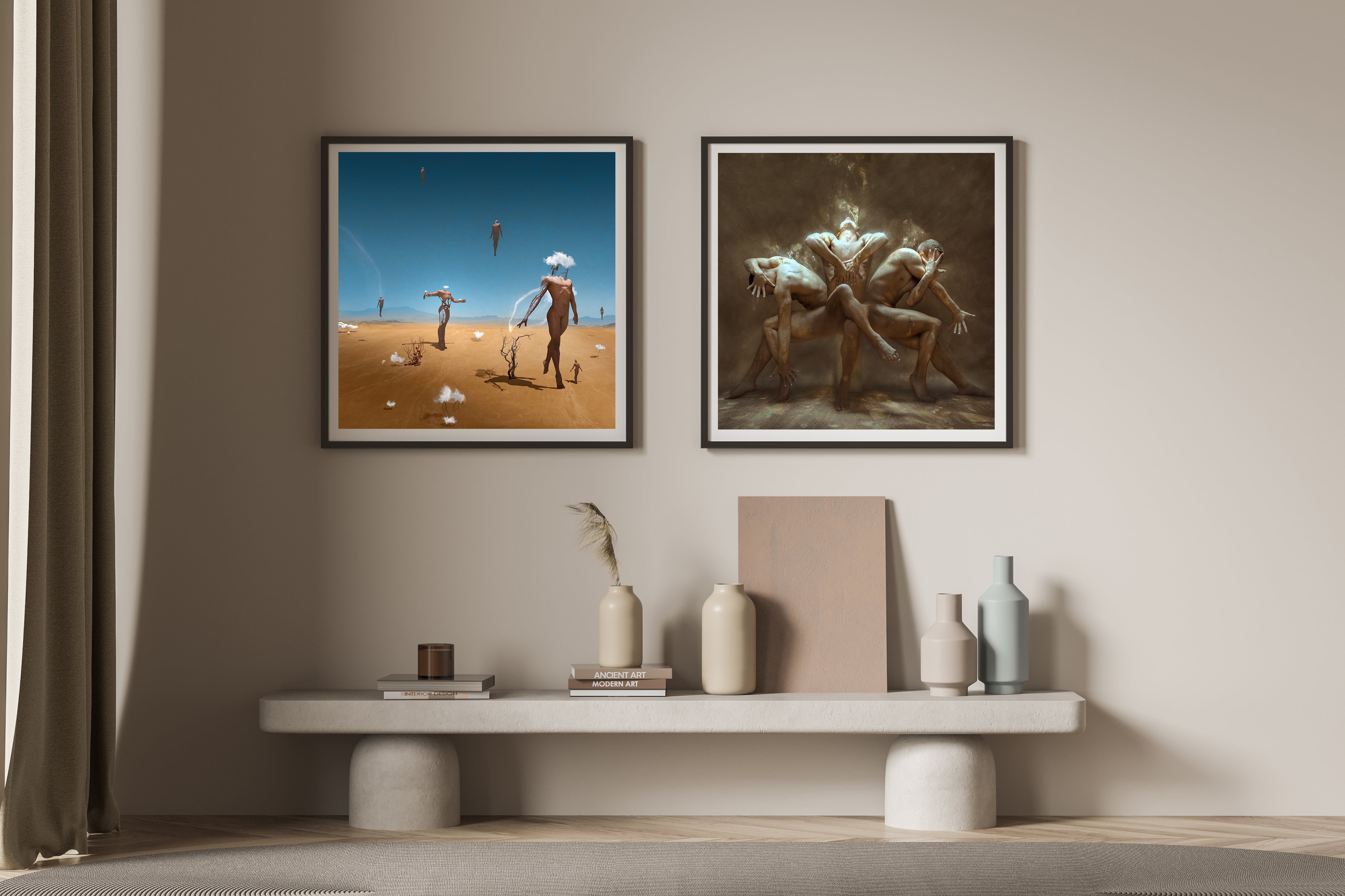 suggested pairing of two fine art prints