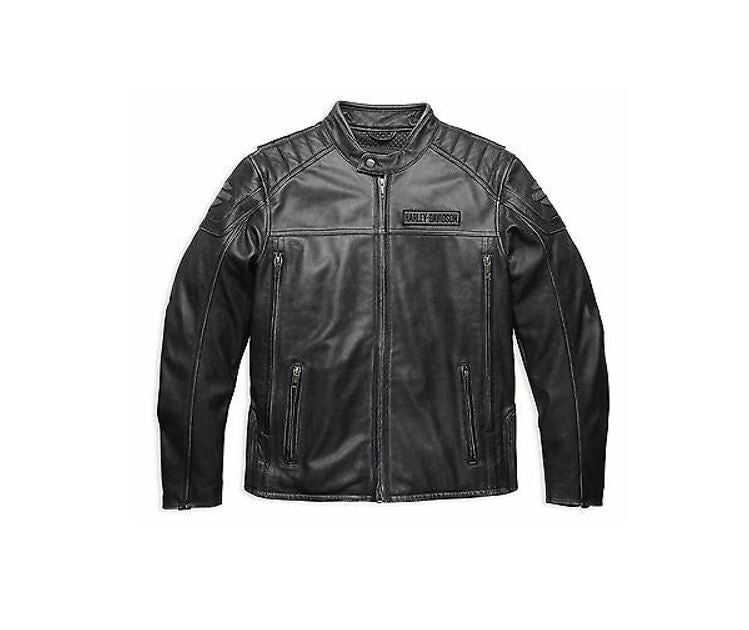Harley-Davidson® Men's Swingarm 3-IN-1 Leather Jacket, Black 98045-19VM -  Wisconsin Harley-Davidson