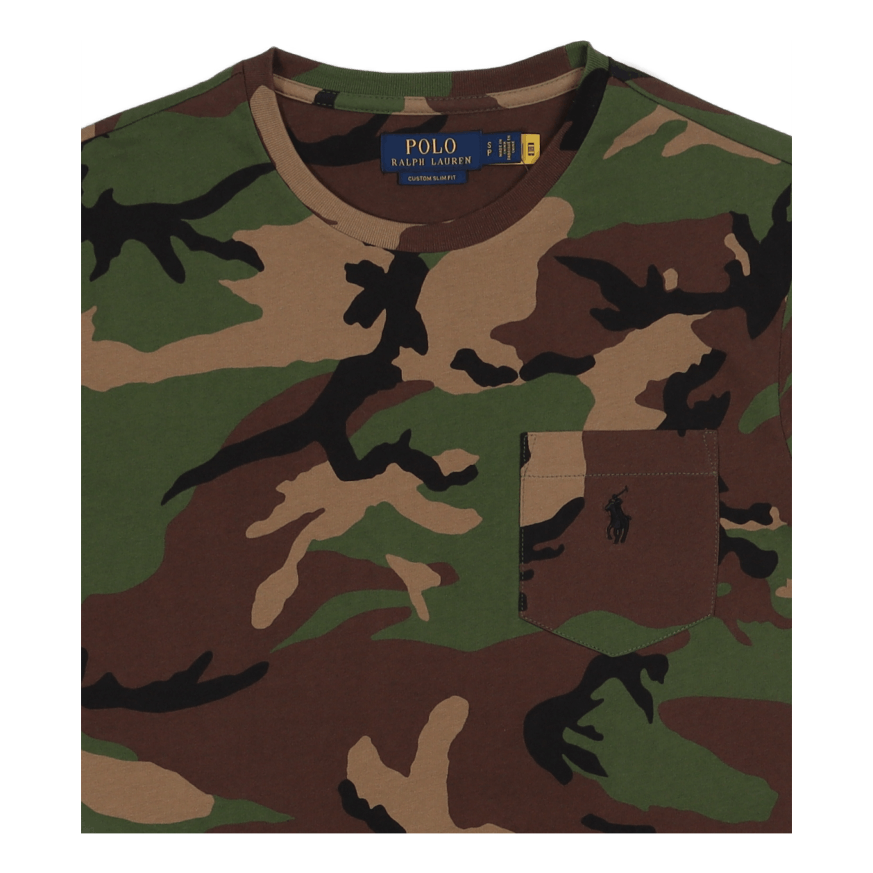 Polo Ralph Lauren Custom Slim Fit Camo Pocket T-Shirt  -  