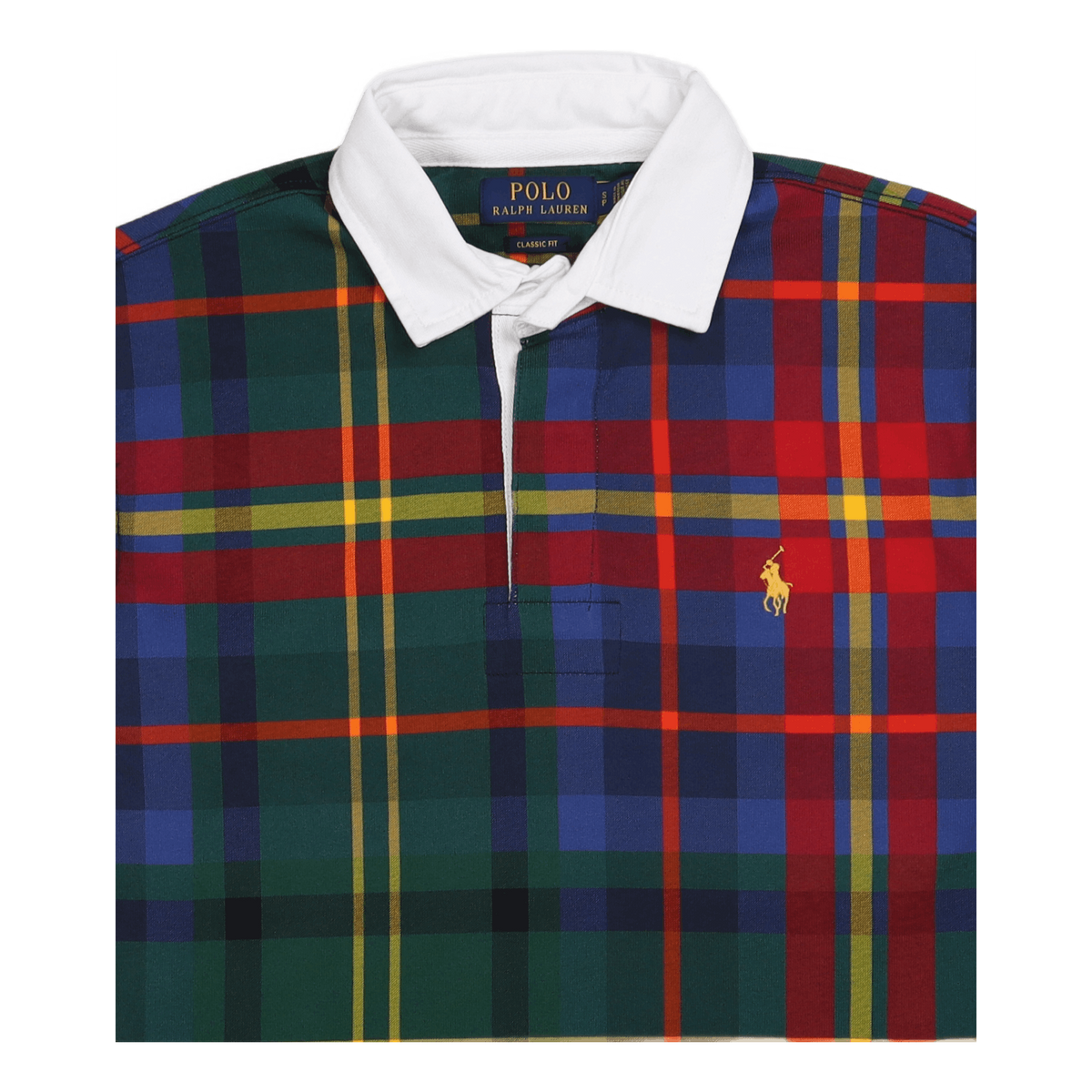 Polo Ralph Lauren Classic Fit Plaid Jersey Rugby Shirt  -  