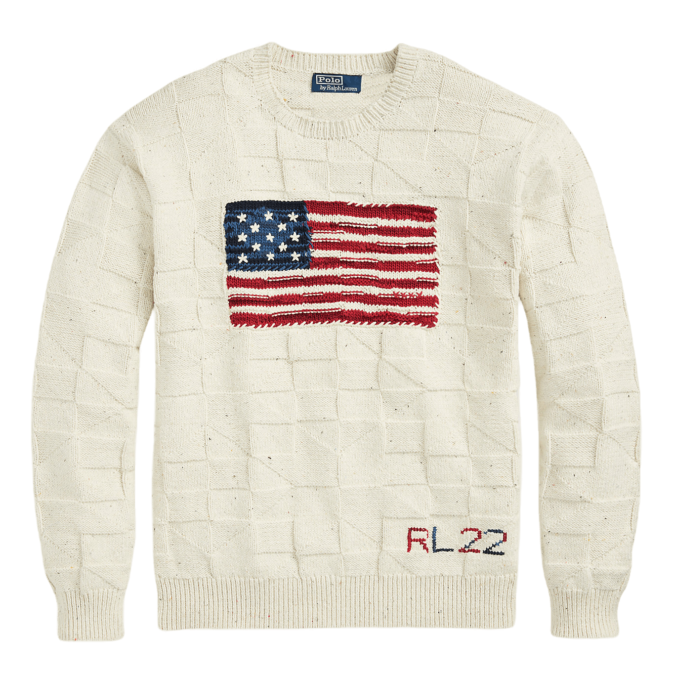 Polo Ralph Lauren Cotton-Blend Flag Sweater  