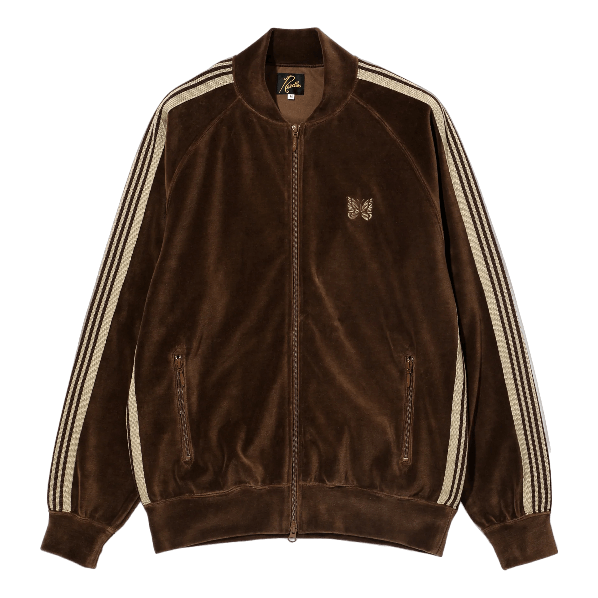 Needles R.C. Track Jacket - C/Pe Velou Brown | Caliroots.Com