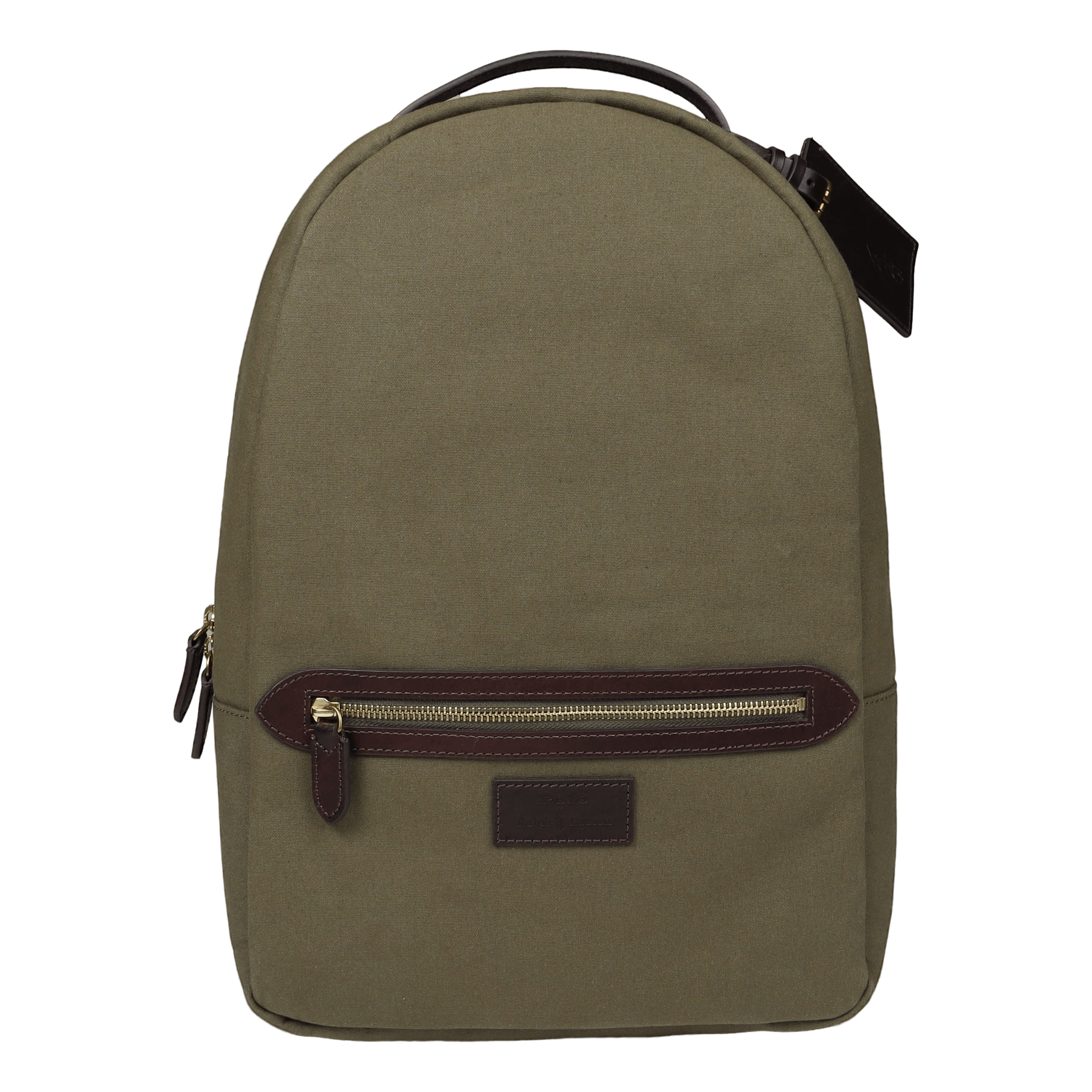 Polo Ralph Lauren Leather-Trim Canvas Backpack  -  