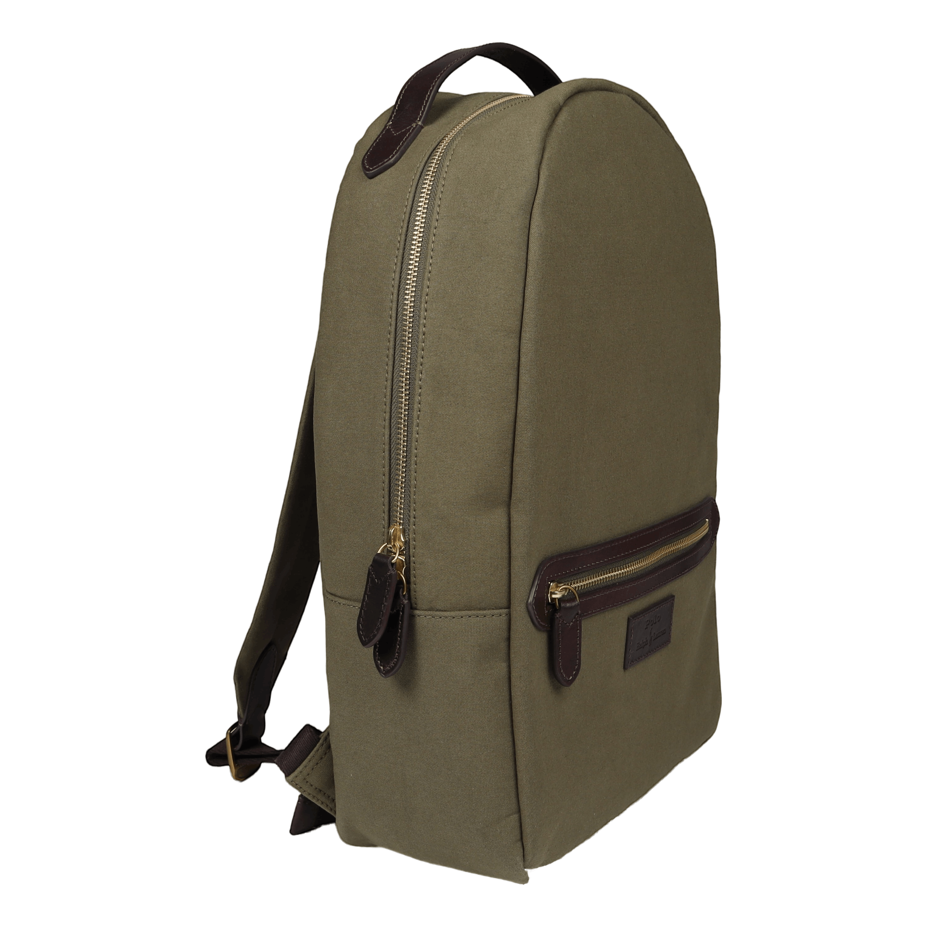Polo Ralph Lauren Leather-Trim Canvas Backpack  -  