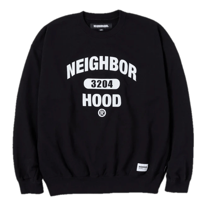 College Sweatshirt Ls Black