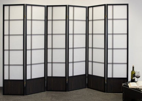 6 Panel Oriental Room Divider