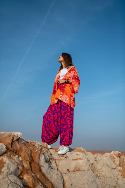Kimono and Harem Pants