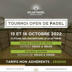 Padel House - Atlas Tennis Padel Marrakech Tournoi Open Padel 1
