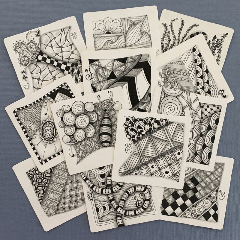 My Zentangle tiles - You Never Know blog post photo