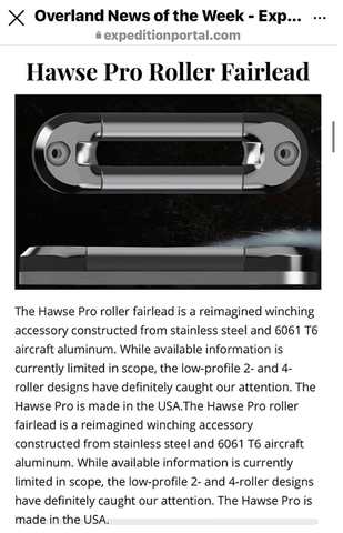 Hawse Pro Roller Fairlead