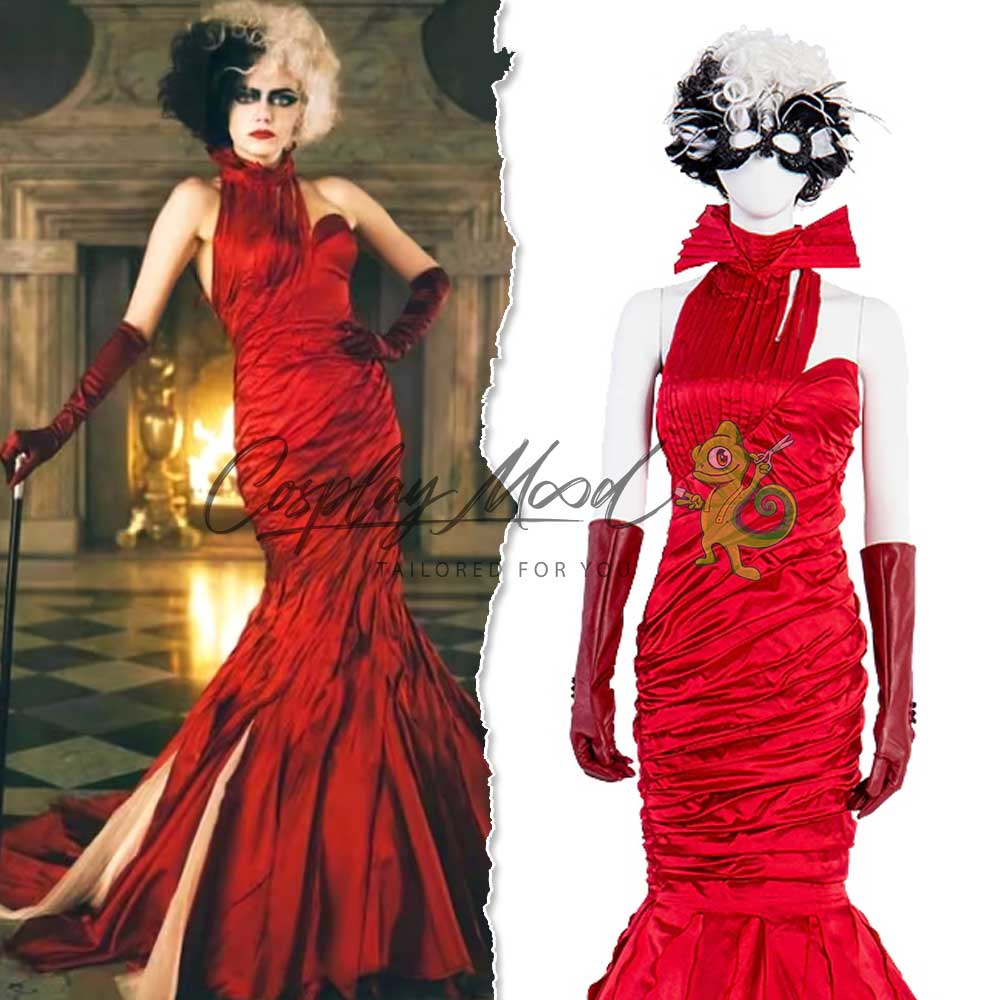 Cruella Red Dress Cosplay Costume Disney | Cosplaymood.com ...