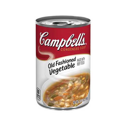 Campbell's Condensed Old Fashion Vegetable Soup - 10.5 oz. can, 12 per ...