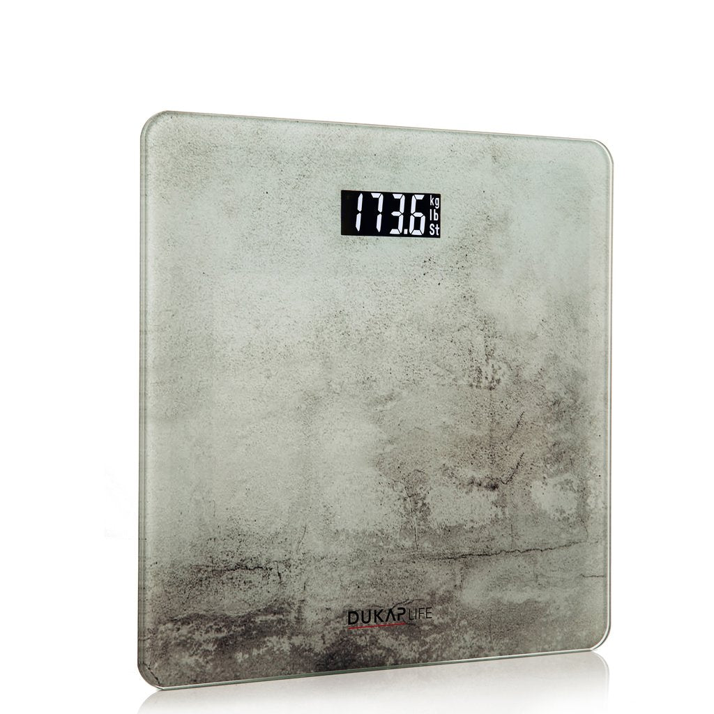 High Precision Digital Bathroom Scale - Grey Concrete