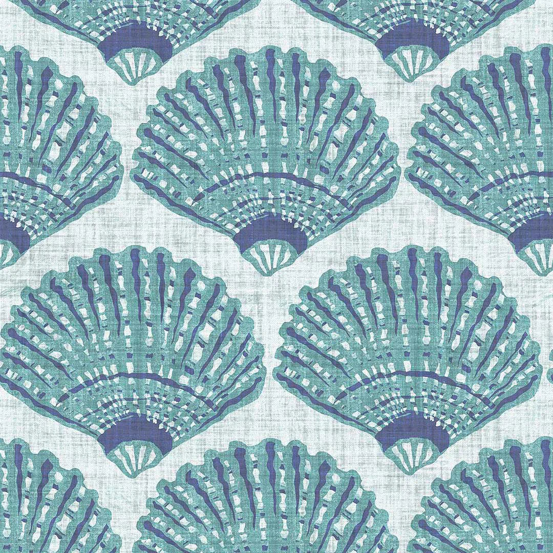 Beachcomber Wallpaper in Teal
