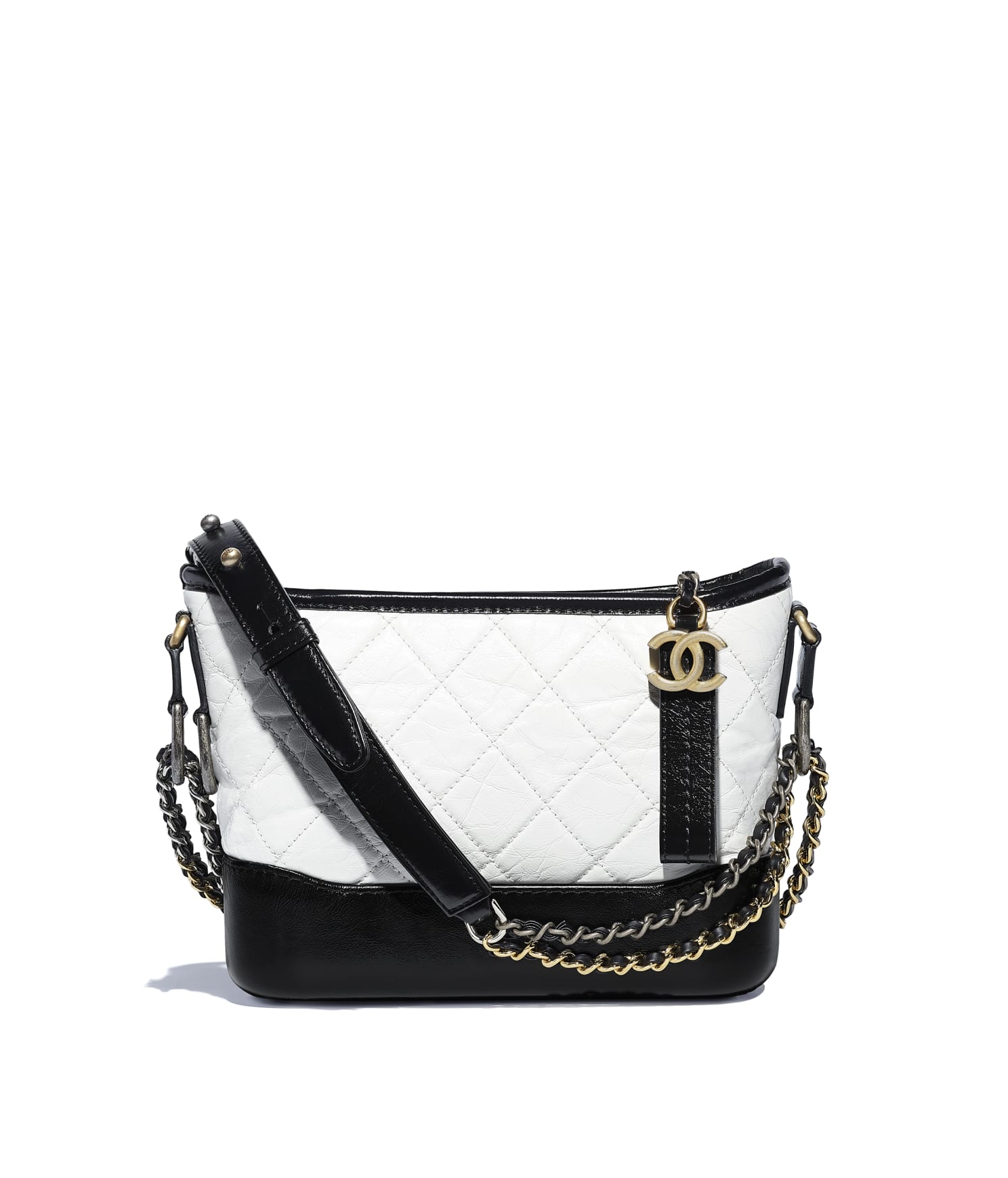 chanel gabrielle bag small white