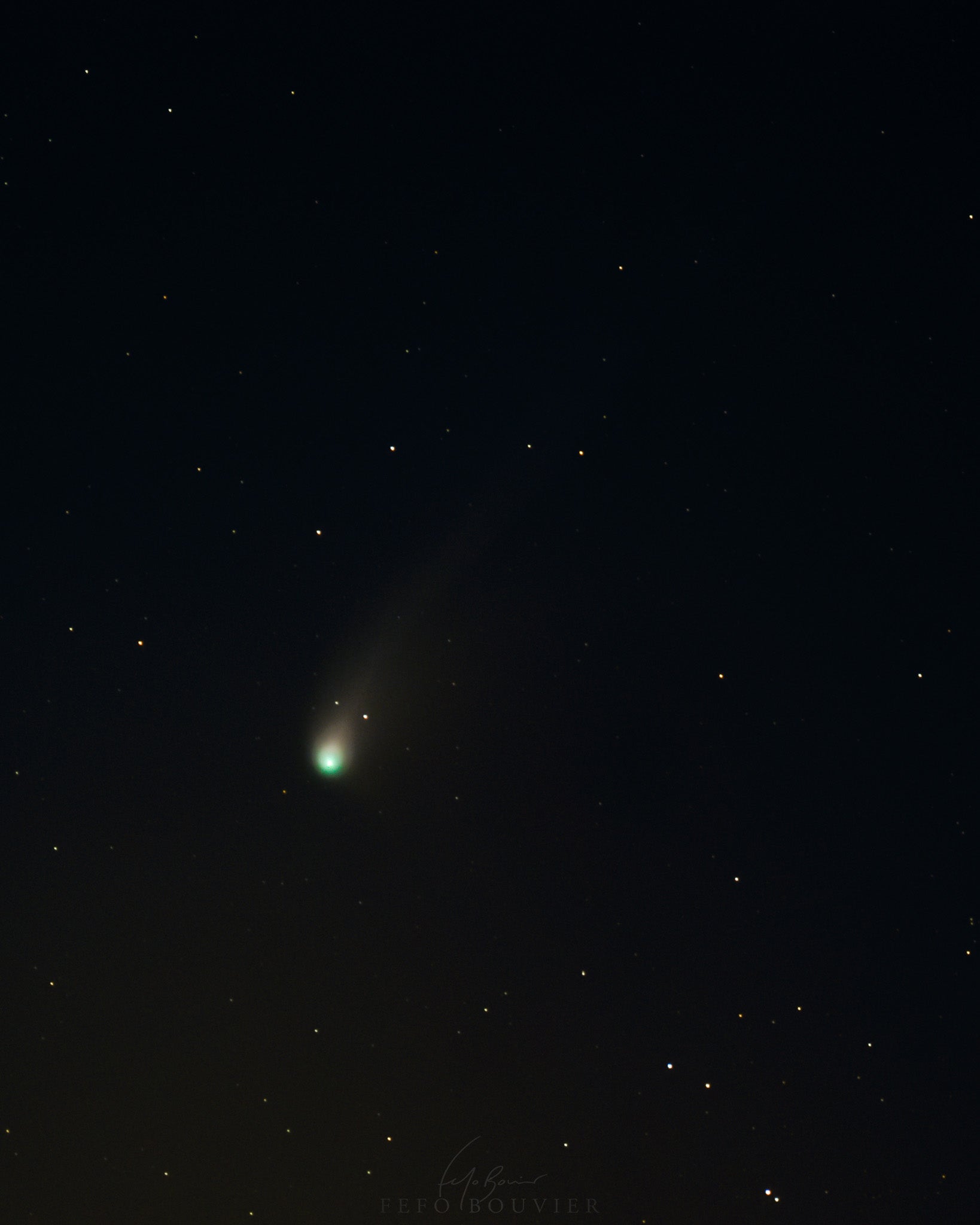 El cometa 12P/Pons-Brooks desde Colonia del Sacramento, Uruguay, por Fefo Bouvier