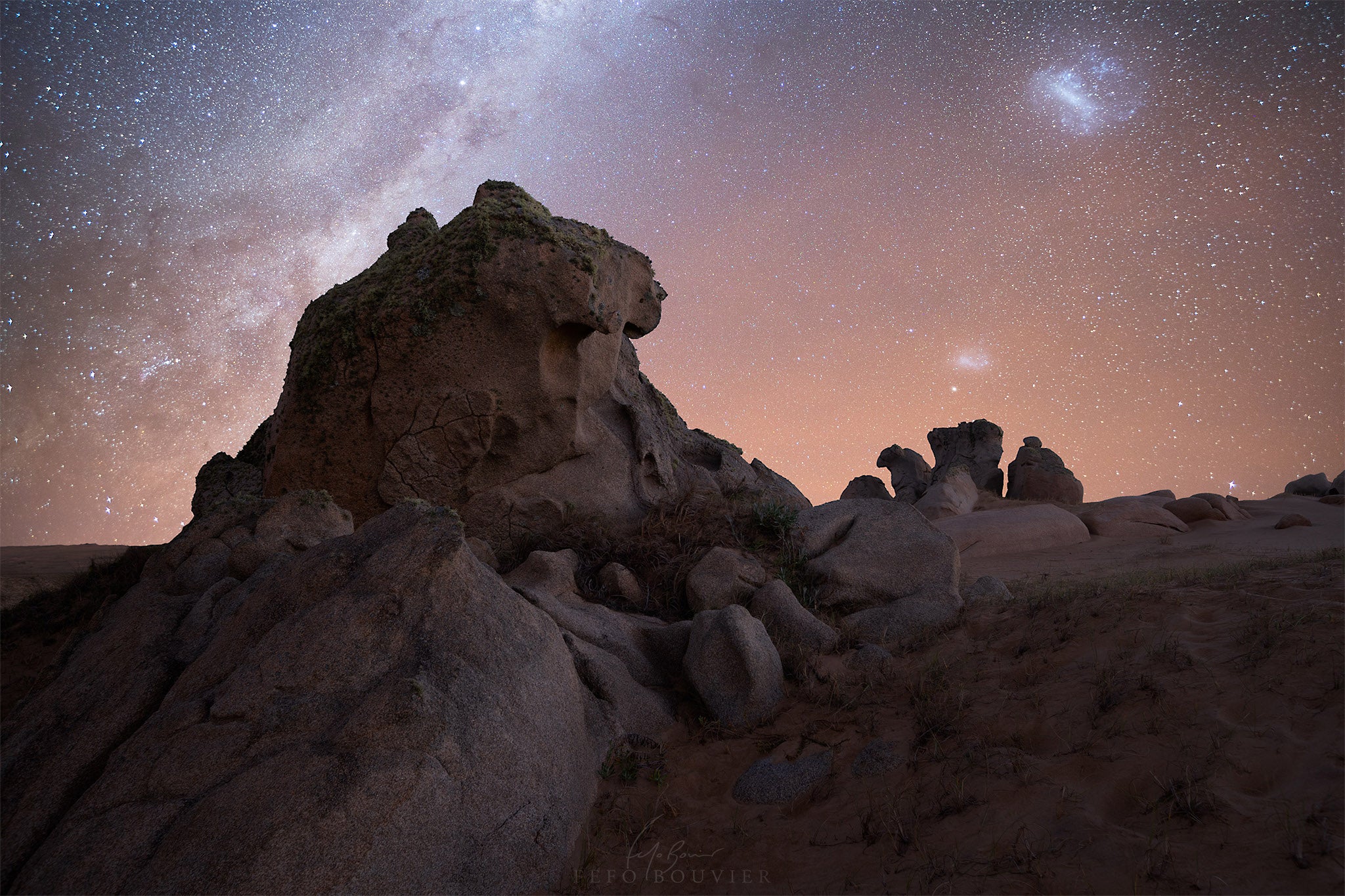 El cielo nocturno en el Cerro de la Buena Vista, Rocha, Uruguay