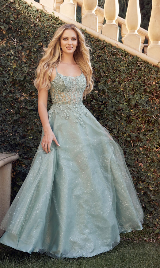 Sequin Print Puff Sleeve Corset Gown by Juliet 2404 | Ball gowns, Formal  ball gown, Corset gown