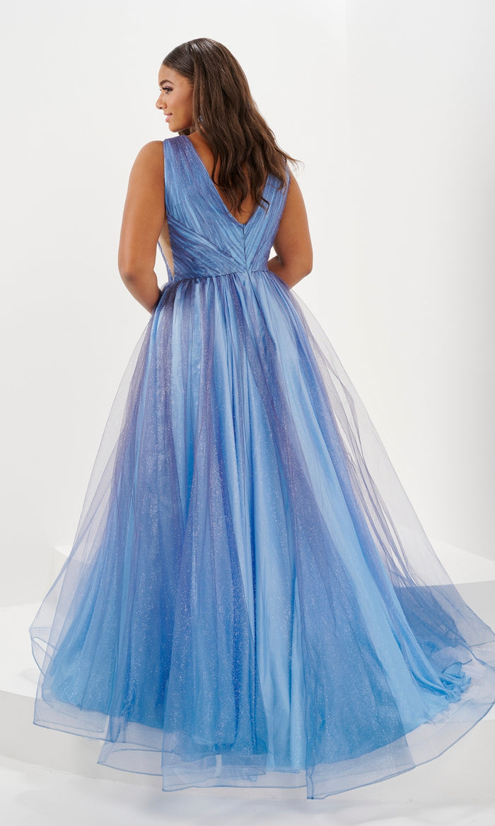 Tiffany 16127 Long Plus-Size Prom Dress - PromGirl