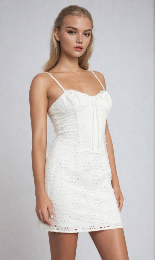 Ace One-Shoulder White Graduation Dress - PromGirl