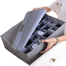 Load image into Gallery viewer, AA Foldable Underwear Drawer Organizers Dividers Closet Dresser Clothes Storage Organizer Box For Bras Scarves Ties Socks Boxes
