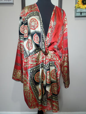 Red Wrap Dress - Thrifted Confidence