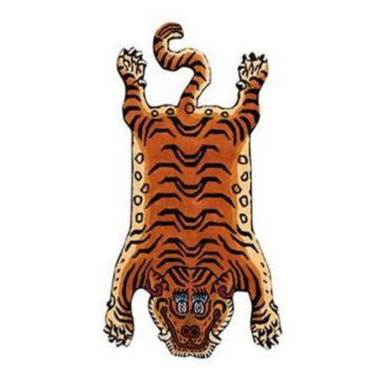 human made tiger rug