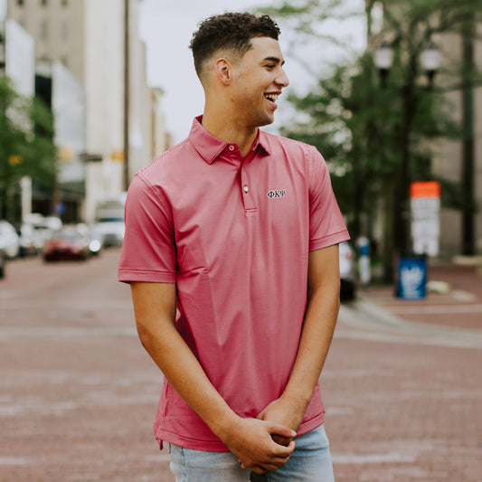 Peter Millar THE PLAYERS Light Blue Jubilee Performance Jersey Polo