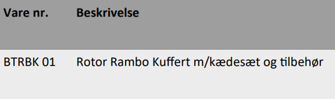 rotor rambo kuffert sæt