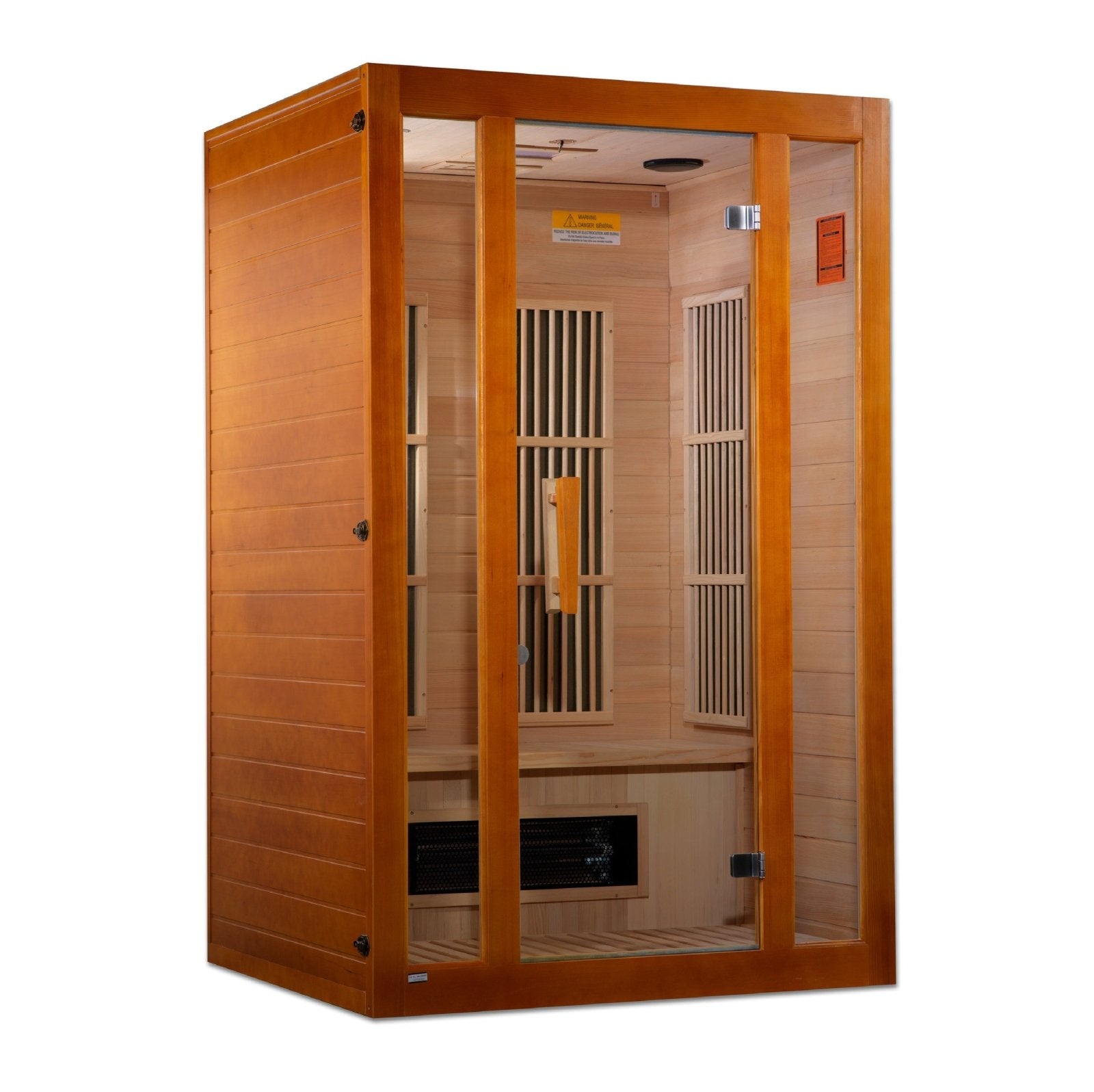 Golden Designs "Aspen" Low EMF 2-Person Maxxus FAR Infrared Sauna with Hemlock Wood | Model: MX-J206-02S - Golden Design Saunas product image