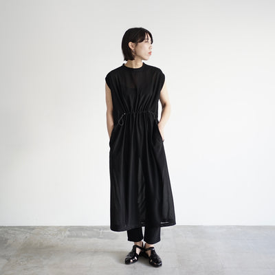 Polyester Linon Pleated Sleeves Collarless Jacket 1.1.0 – 服屋 itochi