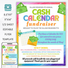 Cash Calendar Fundraiser
