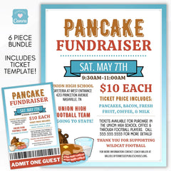 pancake breakfast fundraising flyer