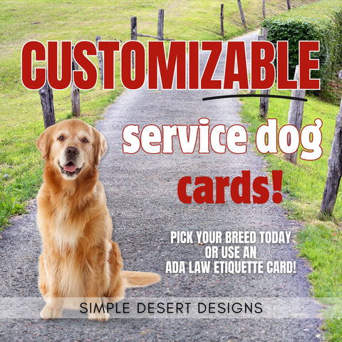 printable service dog id cards customizable